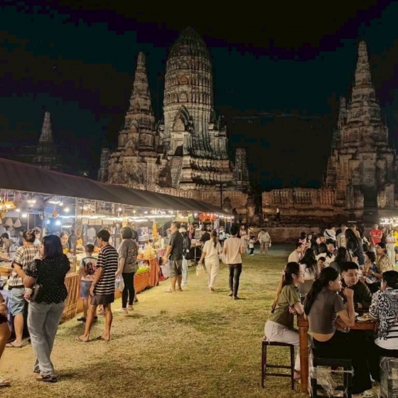 世界遺産・アユタヤサンダウン_ワットチャイワッタナラーム